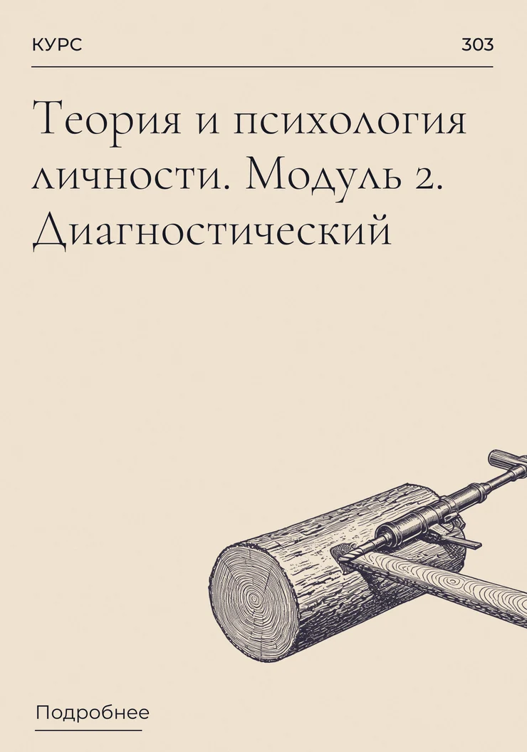 Теория и психология личности. Модуль 2. Диагностический