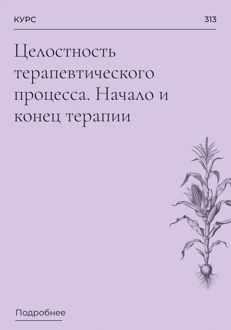 Целостность терапевтического процесса. Начало и конец терапии